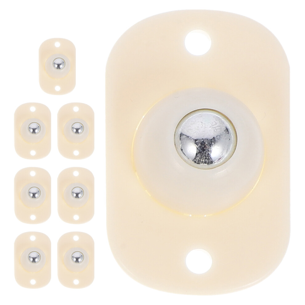 40Pcs Compact Beige Self-Adhesive Caster Wheels For Chairs Cabinets 3621955905409