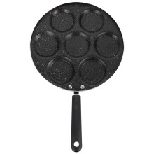 2Pcs Energy-Saving Nonstick Frying Pan Black Omelette Pancake Tool