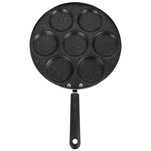 2Pcs Energy-Saving Nonstick Frying Pan Black Omelette Pancake Tool