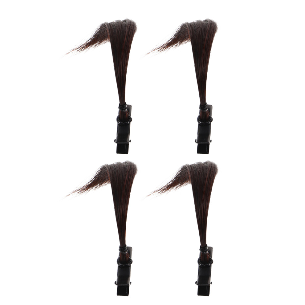 Artibetter Unisex Black 20Pcs Hairpin With Wig Clip Quirky Cosplay Hair Bun Extensions