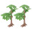 4Pcs Durable Plastic Ginkgo Trees for Model Train and Miniature Crafts 3