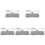 5Sets Reusable Grey Storage Box with for Kitchen Use 2