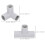 40Pcs Plastic Playpen Joins Grey Durable Baby Gate Replacement 5