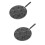 2Pcs Energy-Saving Nonstick Frying Pan Black Omelette Pancake Tool 8