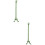 2Pcs Green Polyester Horse Tail Holder Extension for Protection 8