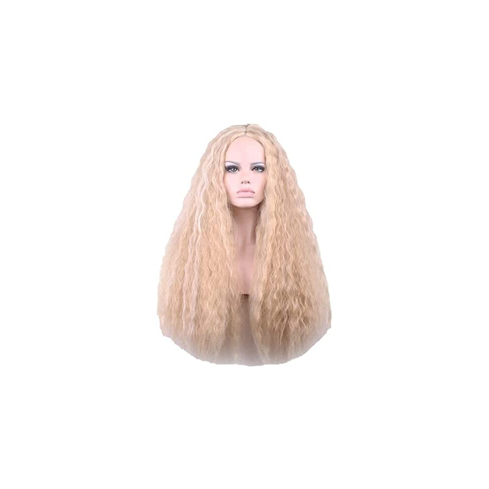 Unisex Synthetic Braiding Hair Wig Long Curly Style Temp Fiber Natural Look For African Braids