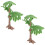 4Pcs Durable Plastic Ginkgo Trees for Model Train and Miniature Crafts 2