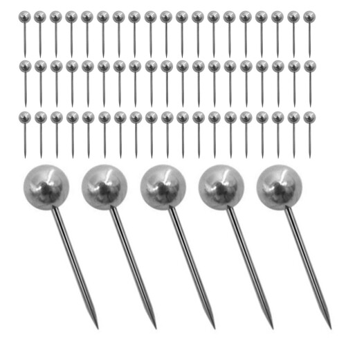 2000Pcs Strong Silver Thumbtacks for Cork Board Wall Poster Hanging 2