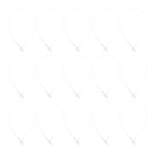 4000Pcs Clear Plastic Hang Tag String with Rounded Head for Clothing