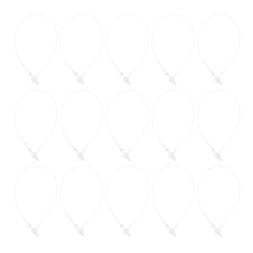 4000Pcs Clear Plastic Hang Tag String with Rounded Head for Clothing