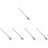 5Pcs Replacement Violin Bow Wooden Black Well Balanced for Playing 7