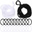 384Pcs Assorted Elastic Loops for Potholder Loom DIY Craft Supplies 2