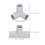 40Pcs Plastic Playpen Joins Grey Durable Baby Gate Replacement 4