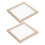 4Pcs Natural Wood Paper Craft Frames for Educational DIY Fun 1