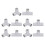 40Pcs Plastic Playpen Joins Grey Durable Baby Gate Replacement 2
