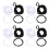 384Pcs Assorted Elastic Loops for Potholder Loom DIY Craft Supplies 10