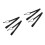 4Pcs Adjustable Black Snowboard Leash Strap for Winter Sports 5