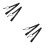 4Pcs Adjustable Black Snowboard Leash Strap for Winter Sports 7