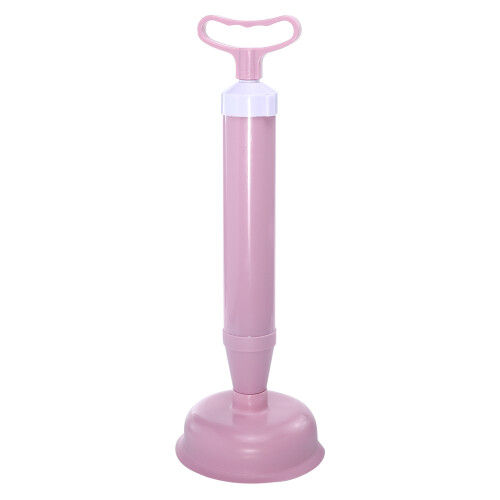 3Pcs Home Drain Unclogged Tool Pink Long Handle Plunger