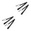 4Pcs Adjustable Black Snowboard Leash Strap for Winter Sports 4