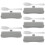 5Sets Reusable Grey Storage Box with for Kitchen Use 10