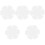 5Pcs White Patchwork DIY Sewing Rulers Flower Shape Quilting Templates 5