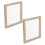 4Pcs Natural Wood Paper Craft Frames for Educational DIY Fun 2
