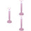 3Pcs Home Drain Unclogged Tool Pink Long Handle Plunger 6