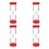 4Pcs Red Household Hourglass Timer Refillable DIY Sand Timer for Study 7