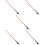 5Pcs Replacement Violin Bow Wooden Black Well Balanced for Playing 10