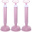 3Pcs Home Drain Unclogged Tool Pink Long Handle Plunger 4