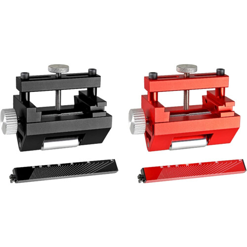 Woodworking Tool Sharpener Aluminum Alloy Compact Manual Sharpener for Corner Grinding Red 1