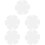 5Pcs White Patchwork DIY Sewing Rulers Flower Shape Quilting Templates 8