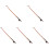 5Pcs Replacement Violin Bow Wooden Black Well Balanced for Playing 4