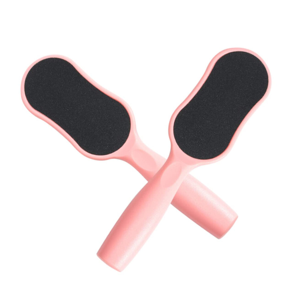 2PCS DoubleSided Foot File Callus Remover with Ergonomic NonSlip Handle for Smooth Feet