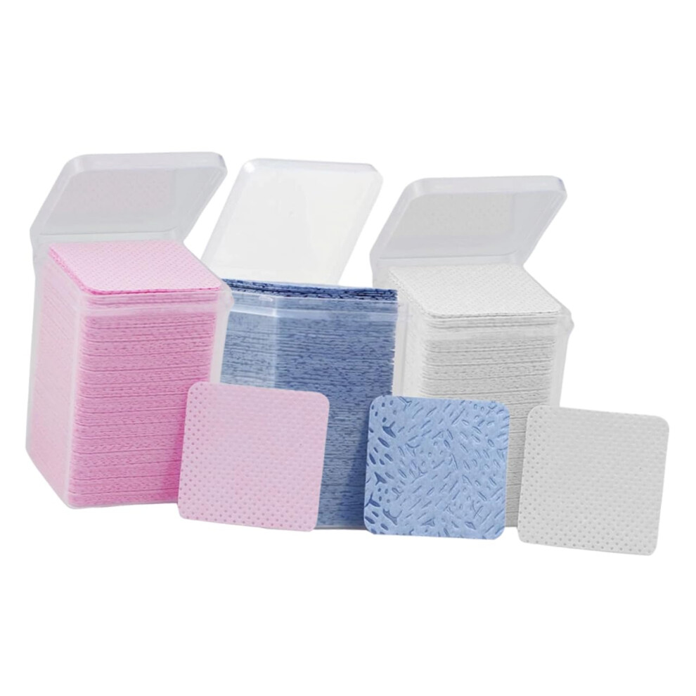 Eyelash Glue Remover Pads Residue Nonwoven Lash Extension Cleaning Wipes for Salons