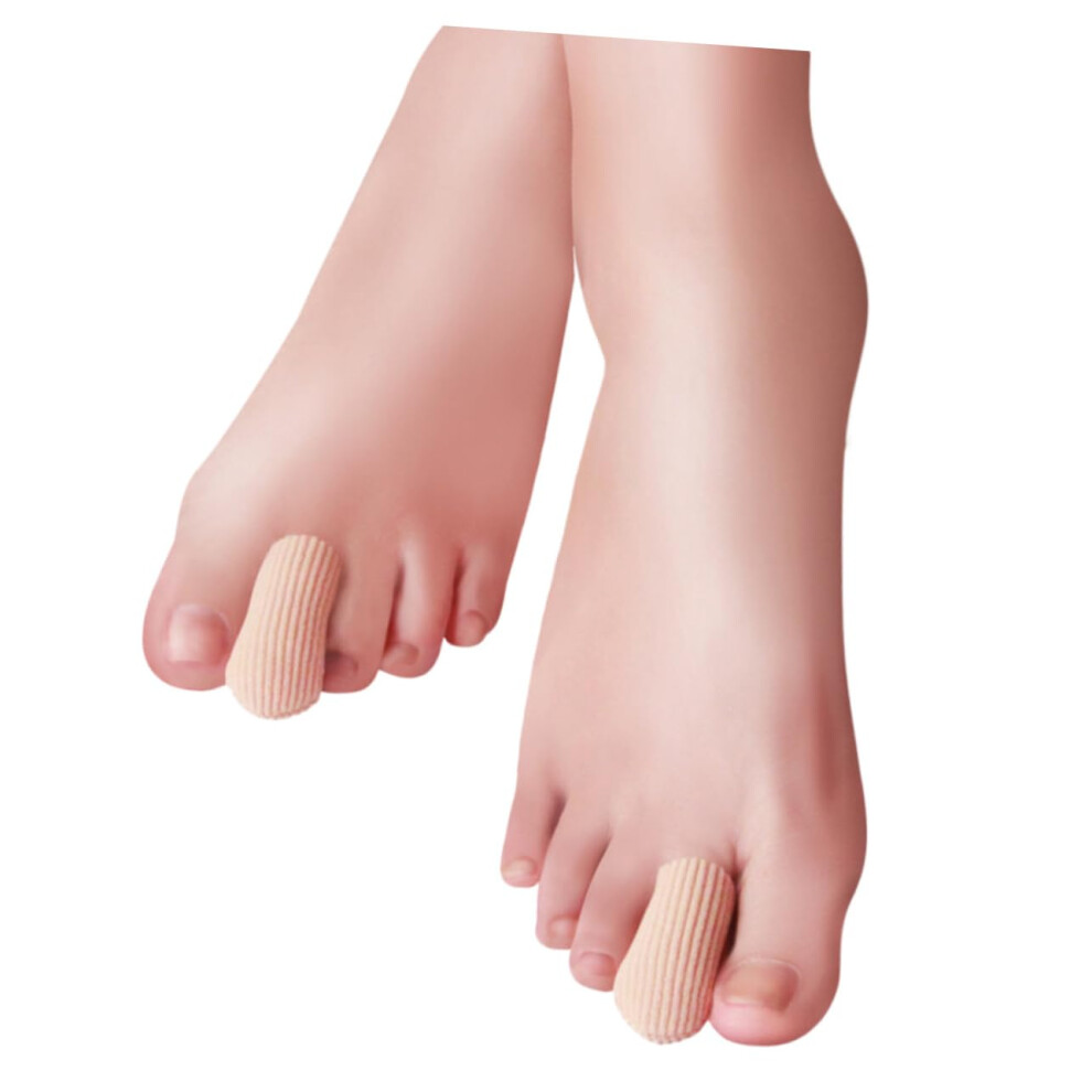 Toe Separator Sleeve with Silicone Gel Spacer Bunion Corrector for Hallux Alignment Khaki