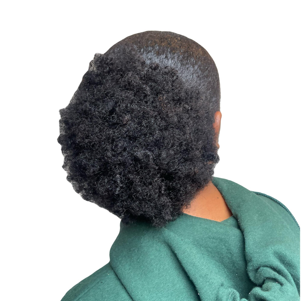 Unisex Pack Of 2 Natural Kinky Coily Afro Wigs 8 Inch 100% Human Hair For Women Kids Full Volume