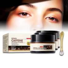 Retinol Caffeine Eye Cream 3 Pcs, AntiWrinkle Hydrating Formula for Dark Circles and Fine Lines