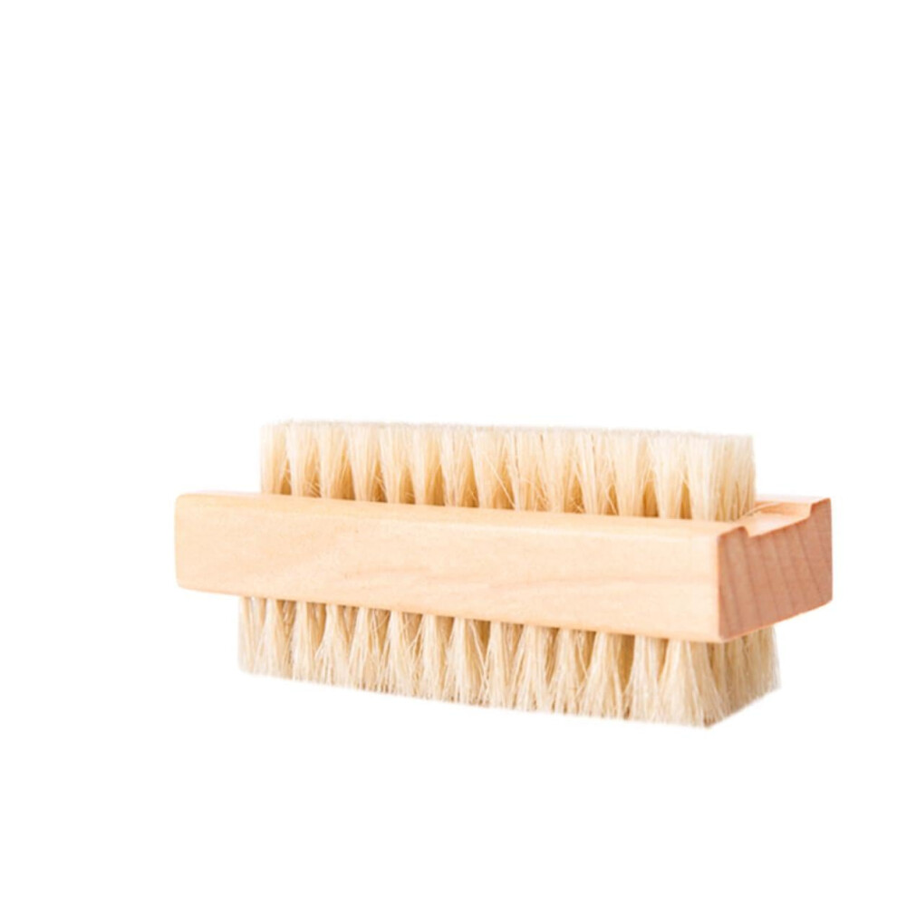5pcs Wooden Nail Cleaning Brush with Natural Pig Bristles for Hand Washing and Gentle Exfoliation