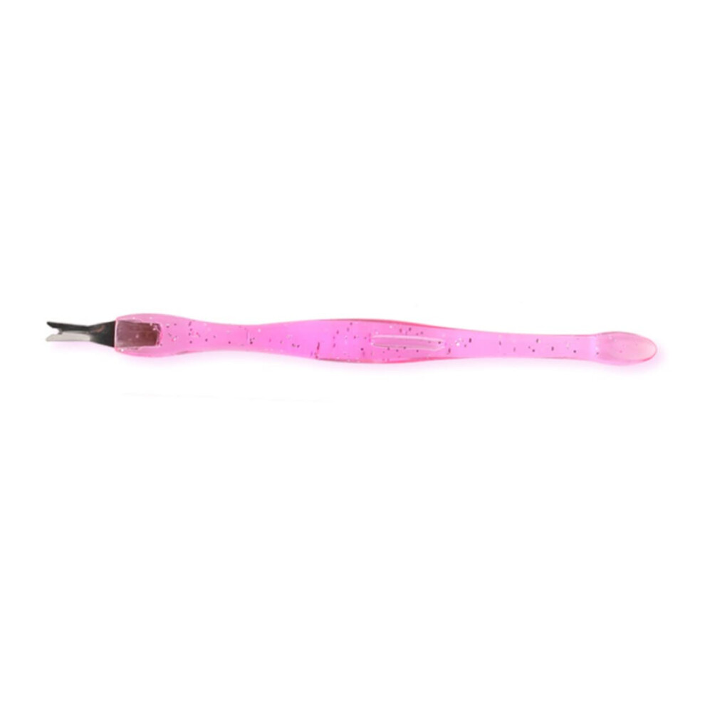 3pcs Stainless Steel Cuticle Pusher and Trimmer Set for Nail Care with DualEnd Precision Grip
