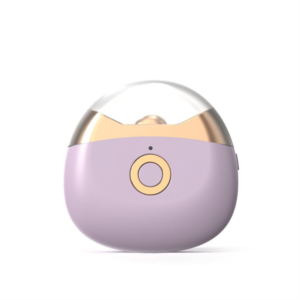 Electric Nail Clipper for Elderly with LED Light, Adjustable Speed, USB Rechargeable, Purple