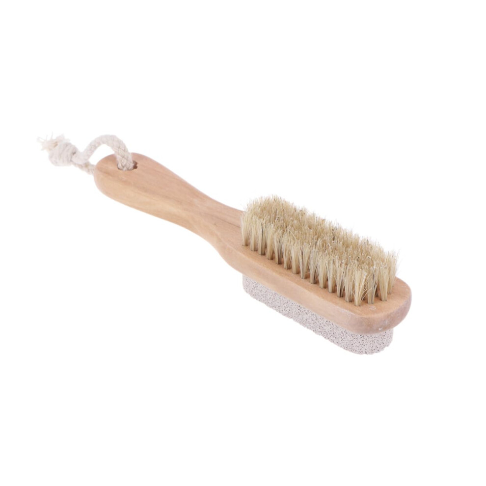 Pumice Foot Scraper with Brush DualSided Exfoliation Callus Remover for Feet Ergonomic Grip