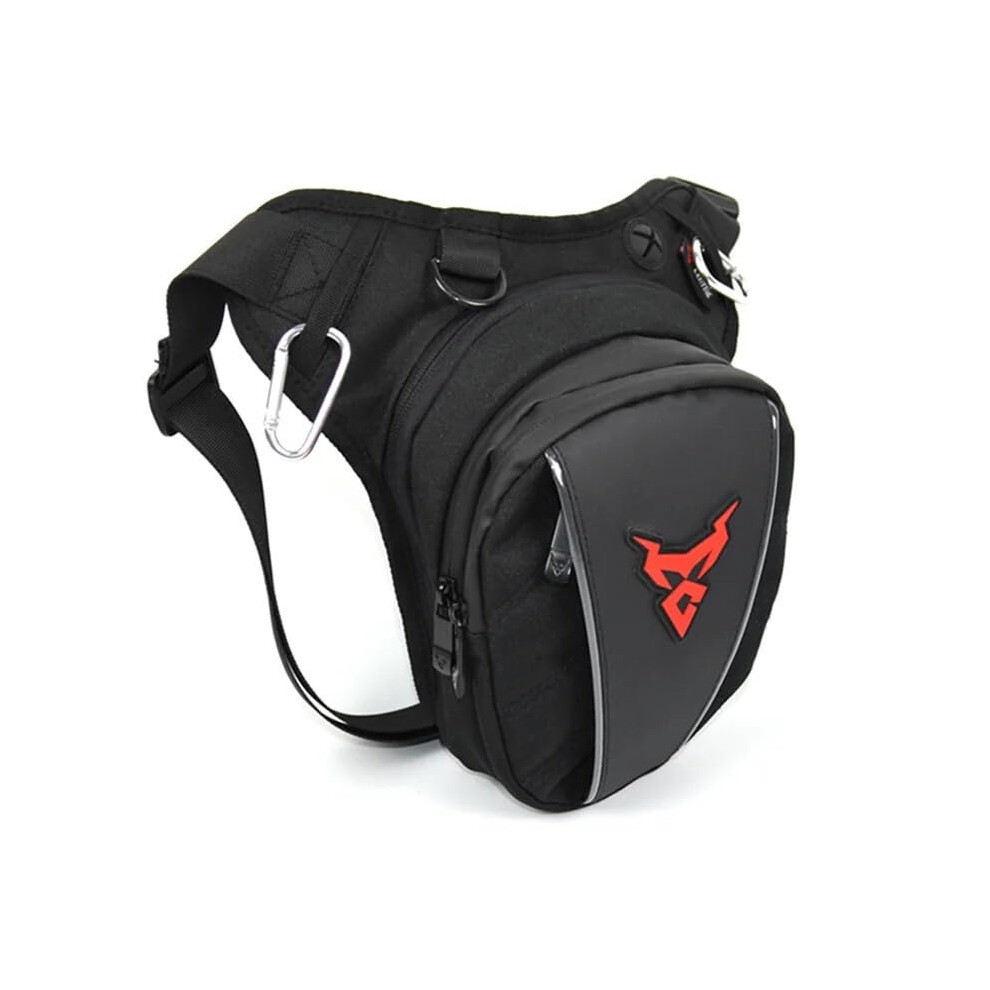 Motorcycle Leg Bag Waterproof Thigh Waist Belt Hip Pouch For Travel Mobile Phone (Red) Red 9450606137296