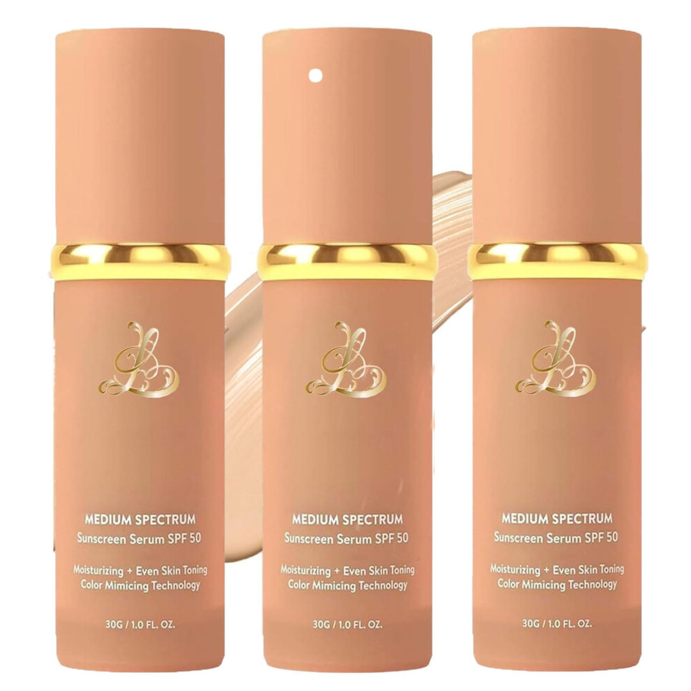 Foundation with SPF 50 Waterproof Longwear 4 in 1 Hydrating Color Changing Concealer 3pcs