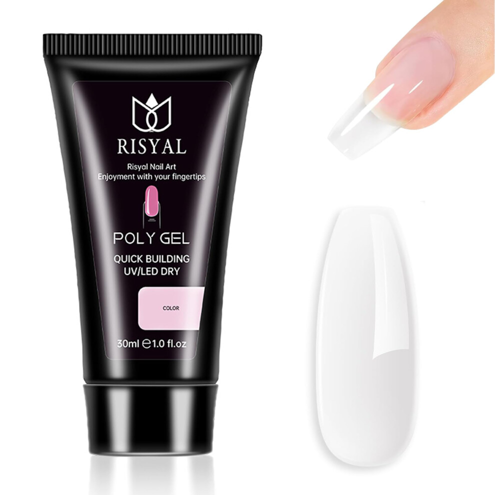 Poly Gel Nail Extension Clear Builder Gel for Strong Longlasting Nails DIY Natural Transparent Finish