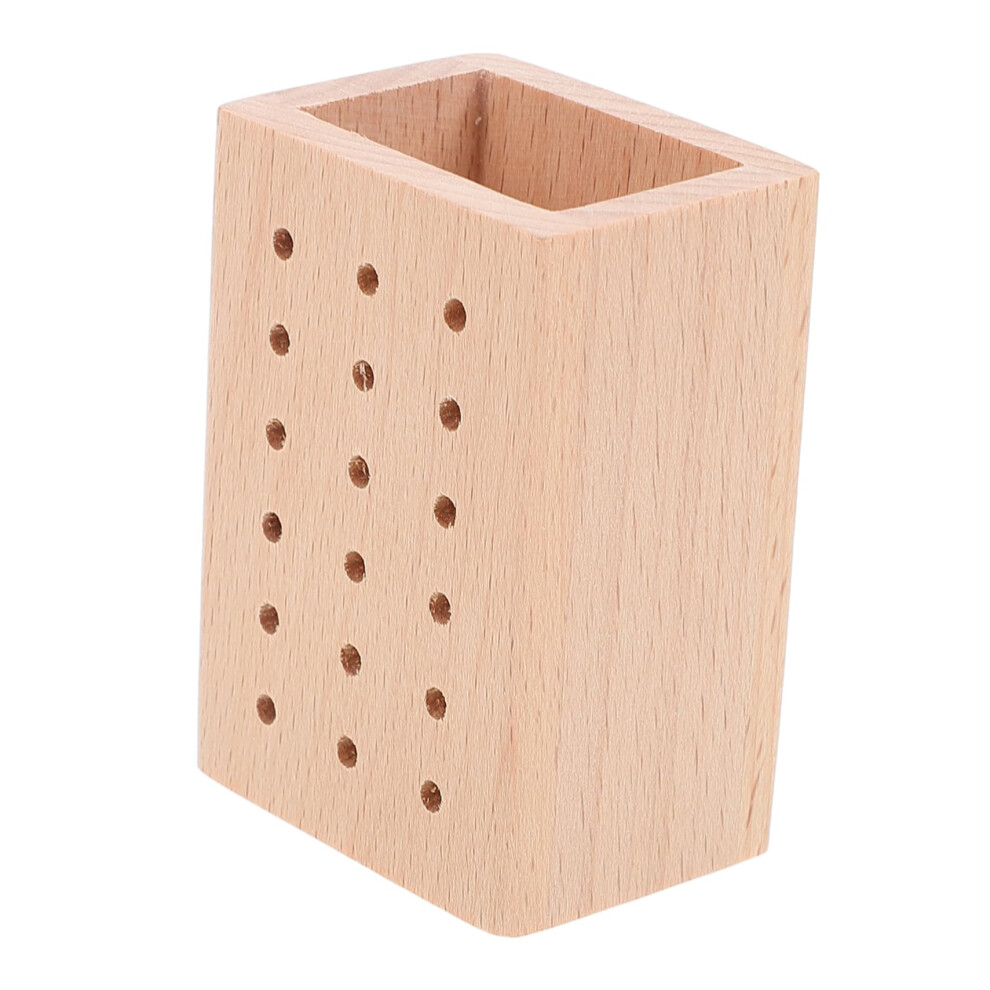 Nail Drill Bit Holder Wooden Nail Tool Organizer Rack for Salon Supplies Compact and Stable