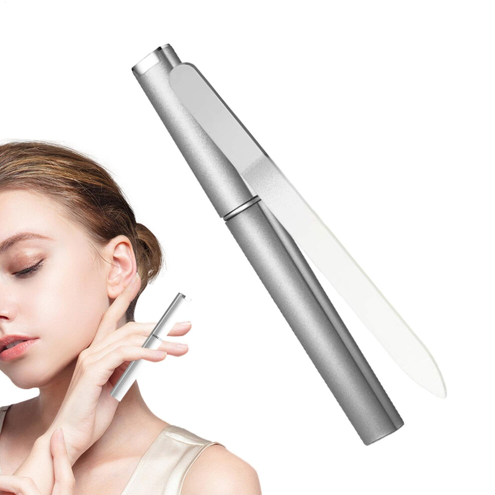 Crystal Glass Nail File with Case for Precise Nail Shaping, LongLasting Surface, Travel Friendly