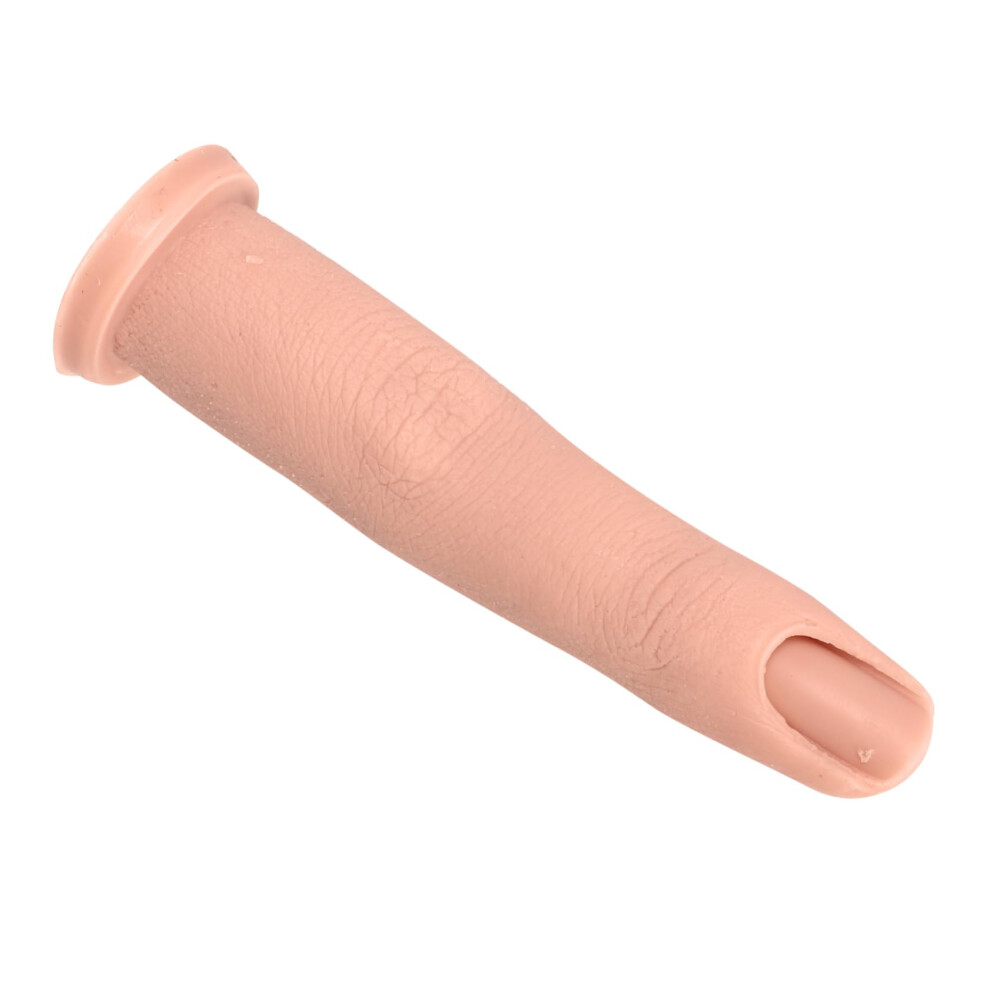 Nail Practice Finger Silicone Training Model Realistic Fake Finger for Manicure Beginners and Salon
