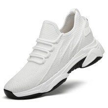 Men's Hiking Shoes UK 9.5 White, Breathable Mesh Upper, Lightweight Outdoor Sneakers